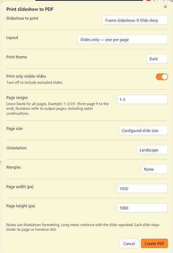 Print Modal